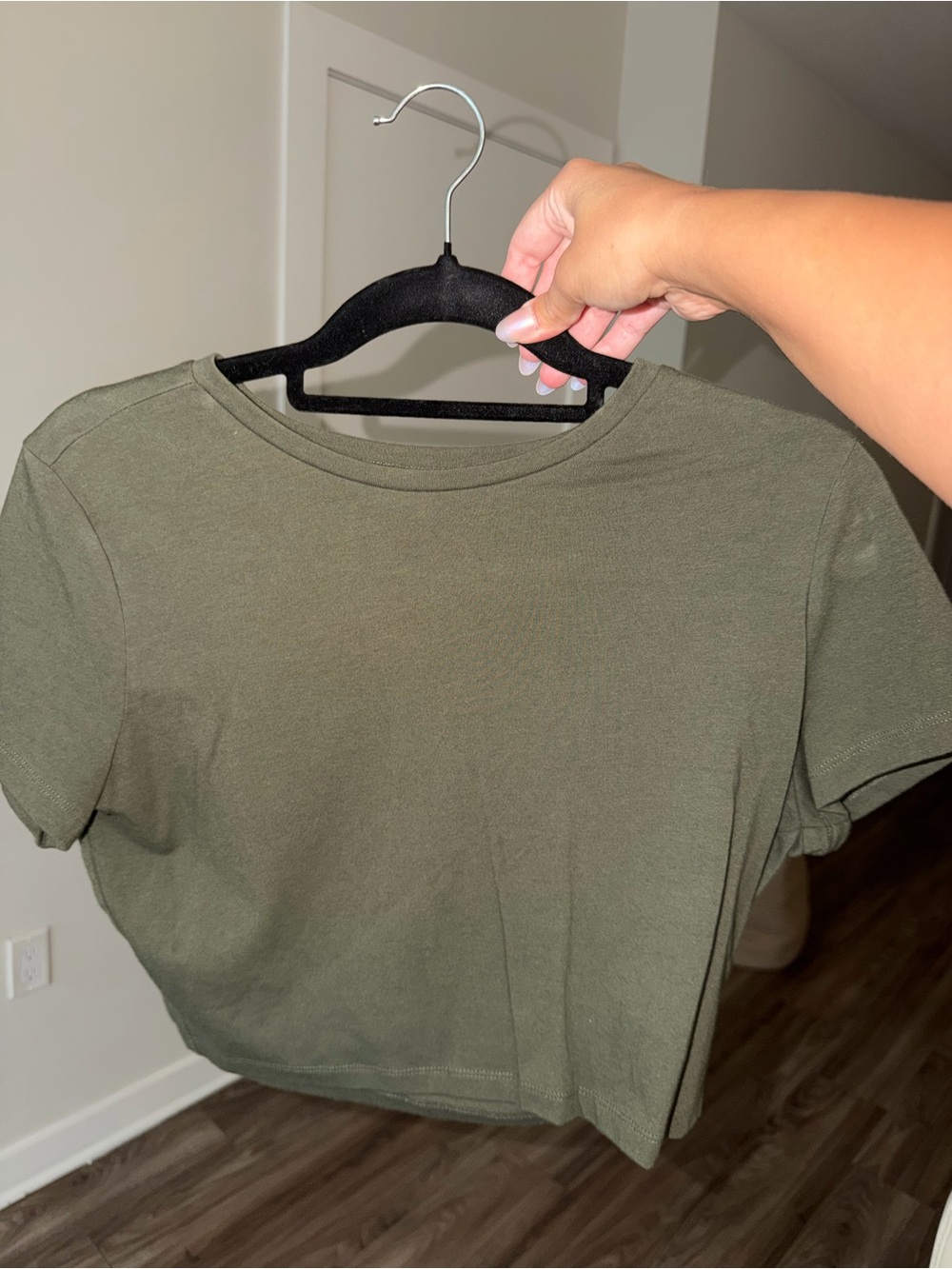 wild fable Olive Green Crop Tee